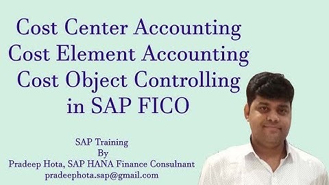 Cost Center Accounting in SAP FICO | Cost Element Accounting in SAP FICO | Cost Object Controlling
