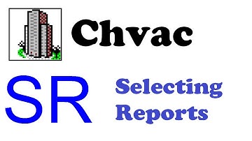 Elite Software Chvac Load Calculations - Selecting Reports