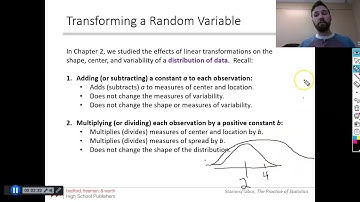 AP Stats 6.2A +/x Constants to Probability Distr