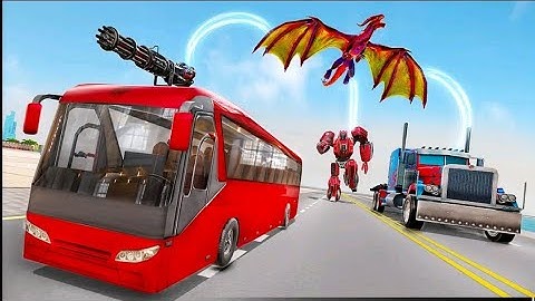 Multi Transforming Robot Games With Police Truck Dragon And Bus Games - Android Gameplay |Robot Game