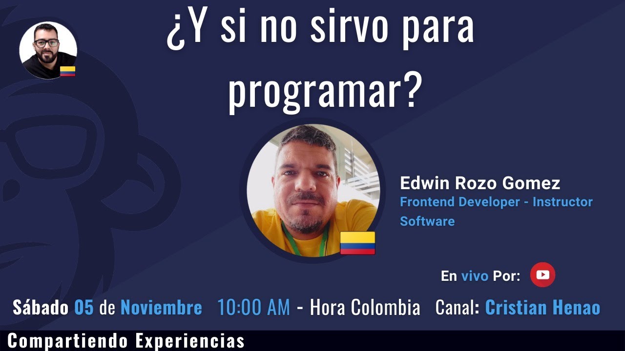 ¿Y si no sirvo para PROGRAMAR - Charla con Cristian Henao - YouTube