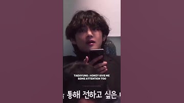 When Taehyung want attention after an argument🤭🌚#taehyung#taehyungff#kimtaehyung#bts#v#shorts#viral