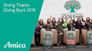 Amica in the Community – Giving Thanks Giving Back 2018