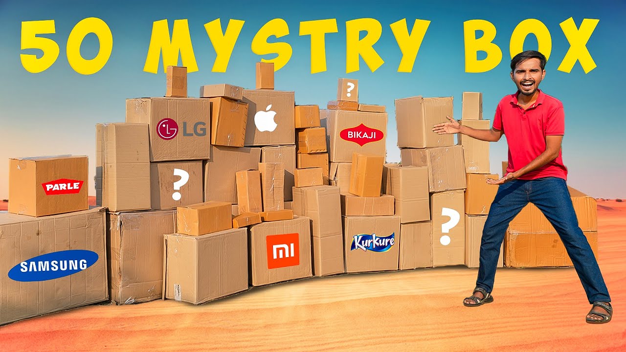 50 Mystery Box Challenge 🎁 Free Smartphone मिल गया