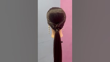 Easy low ponytail Hairstyle 💁🏻‍♀️ #shorts