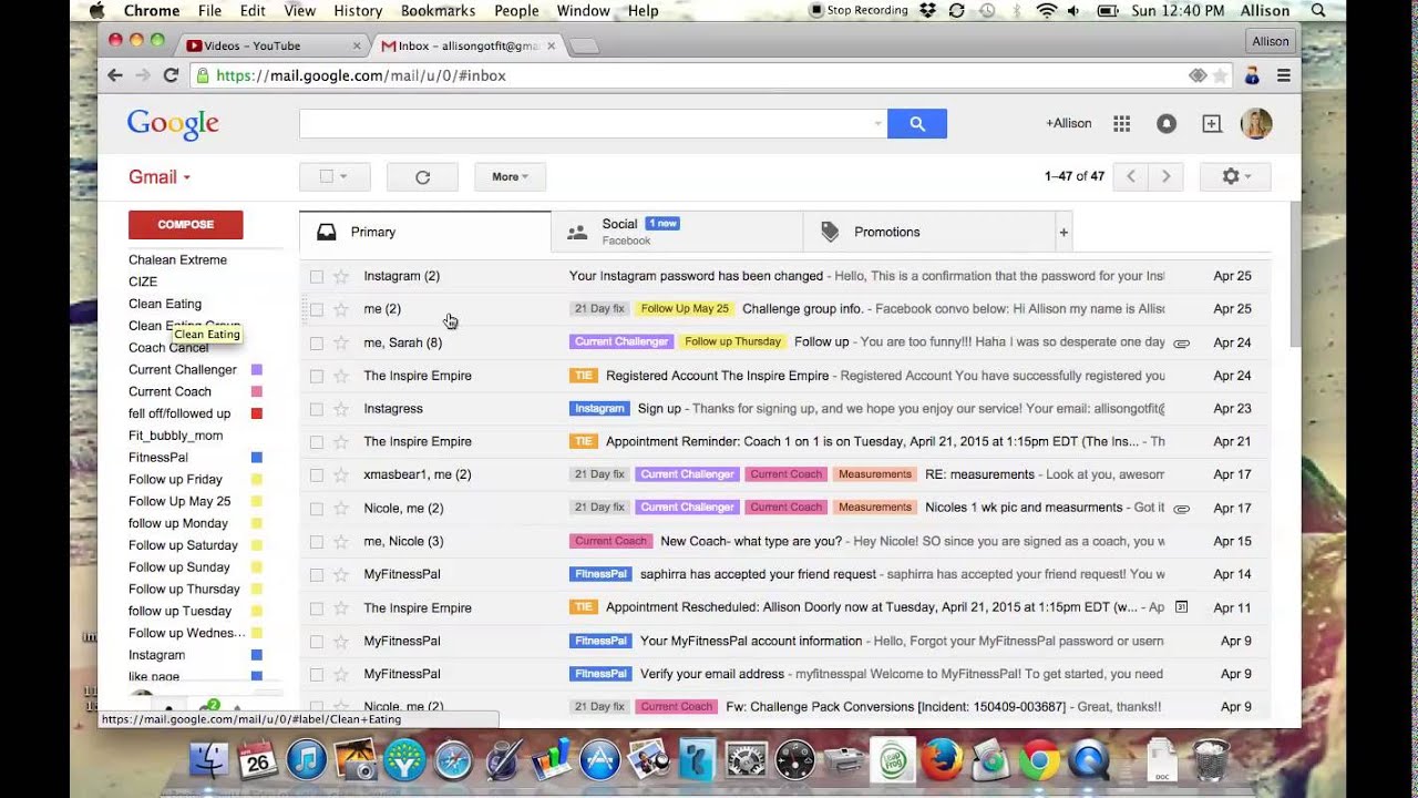 Gmail organized! Part 1 YouTube