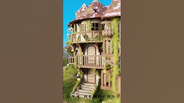 I MASTERED Wizard House Blender Render and You Can Too! #blender3d #3danimation #architecture