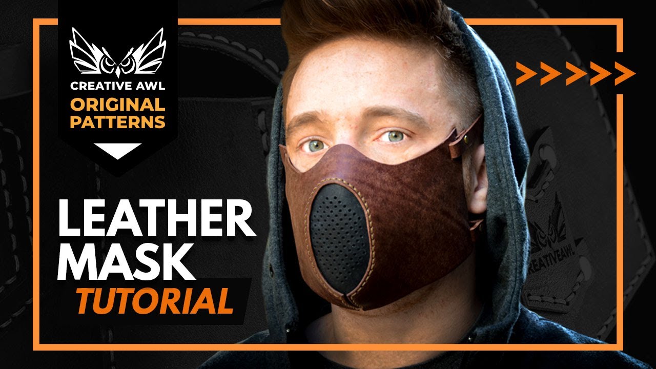 How to make leather mask with FREE PDF PATTERN - YouTube