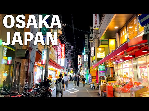 【4K】Japan, Osaka Local  Night Walk | Takatsuki, OSAKA 2022