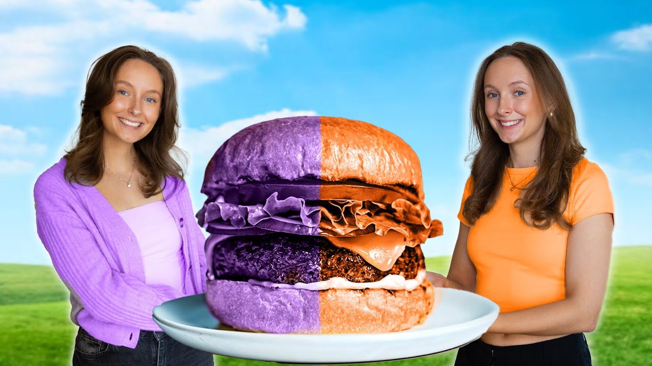 Vi äter bara Lila VS Orange mat i 24h!