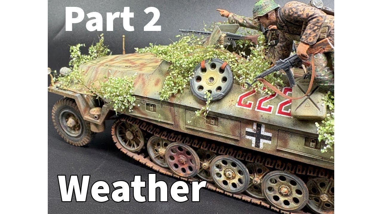 Weather half track Sd kfz 251/1 #Tamiya 1/35 - YouTube