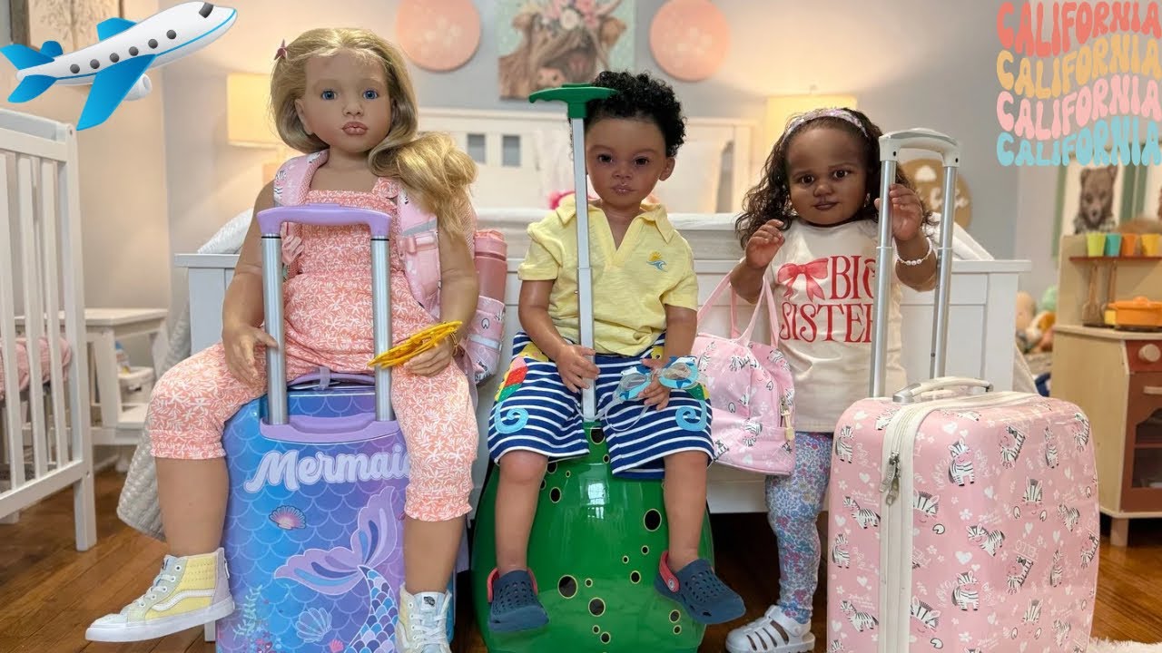 PACKING MY REBORN DOLLS FOR CALIFORNIA VACATION ✈️ WHAT DID WE FORGET? #rebornroleplay