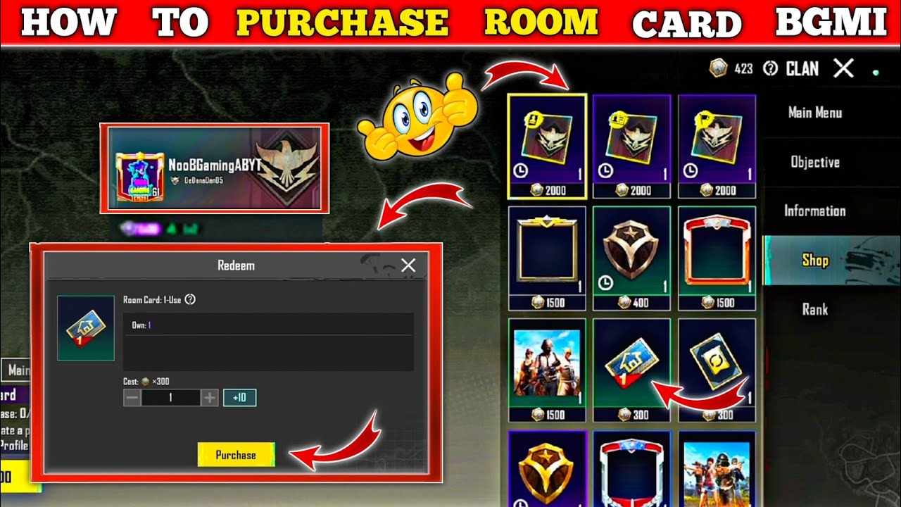 How to purchase room card bgmi || bgmi pubg free room card 2025 || bgmi room card kaise milega