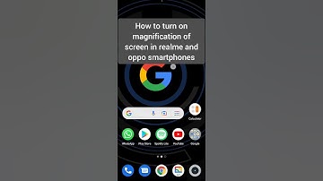 How to turn on magnification in realme smartphones #shorts #realme #magnification #android
