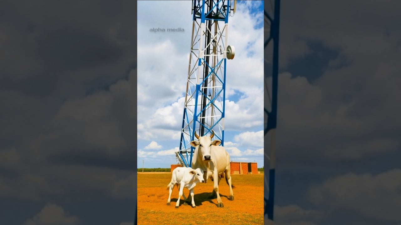 Команда храброго теленка и спасателей вызволила попавшую в ловушку корову! 