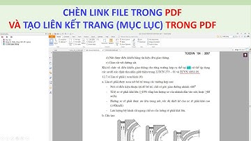 Chèn Link file trong PDF và Tạo link liên kết trang trong PDF| Văn Đình Sơn