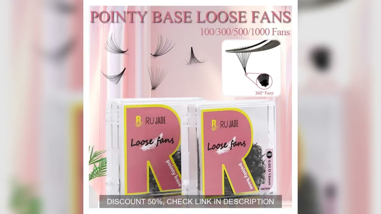 RUJADE Pointy Base Premade Loose Fans Lashes Russian Volume Eyelash Extensions Loose Fans 20D 16D 14