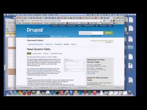 Three Views modules to improve display for content with many fields and many records