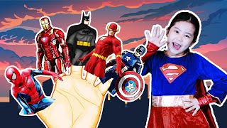 Finger Family Song 핑거패밀리송 인기동요로 슈퍼히어로에 대해 알아봐요 Super Hero