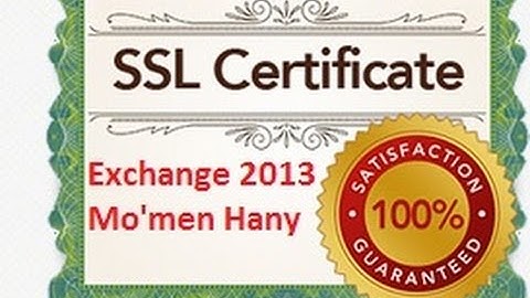 MCSE Messaging 6- Implement Exchange Certificate Exchange Server 2010 and 2013 By Eng Mo