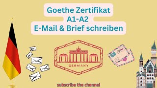 German Goethe Exam A1 A2 E-Mail & Letter writing || Brief schreiben Beispiele