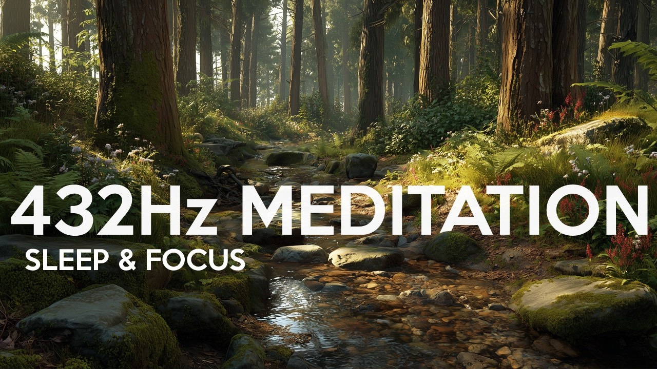 Meditation Music | 432 Hz for Reduced Stress/Anxiety Improved Sleep & Focus – Woodland Soundscape