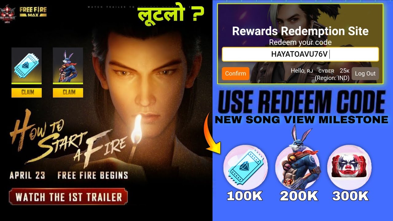 Bunny Bundle Redeem Code | Free Fire Redeem Code Today | FF Redeem Code Today |Free Fire Redeem Code