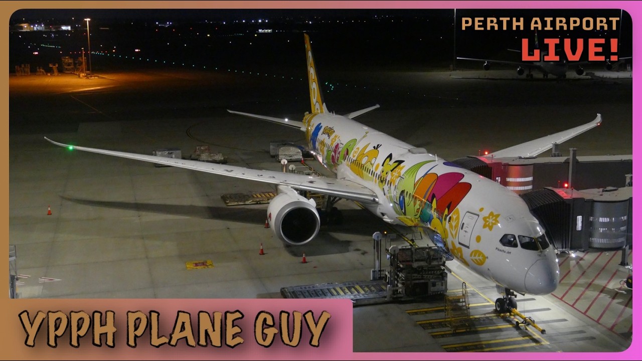 🔴🎥✈️ SCOOT POKEMON INBOUND! AFTERNOON PLANE SPOTTING LIVE @ PERTH! W/ YPG + DARRELL + ATC