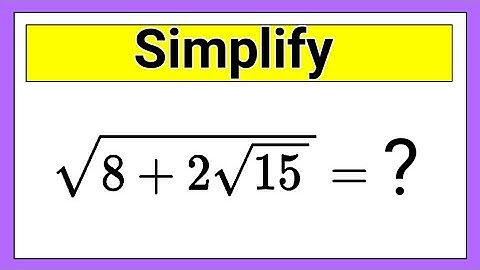 How to simplify this ? |Nice olympiad math |nice square root math |olympiad math |Nitesh Eduworks