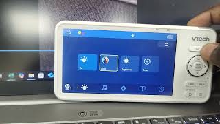 How to turn on night lights on a VTech baby monitor