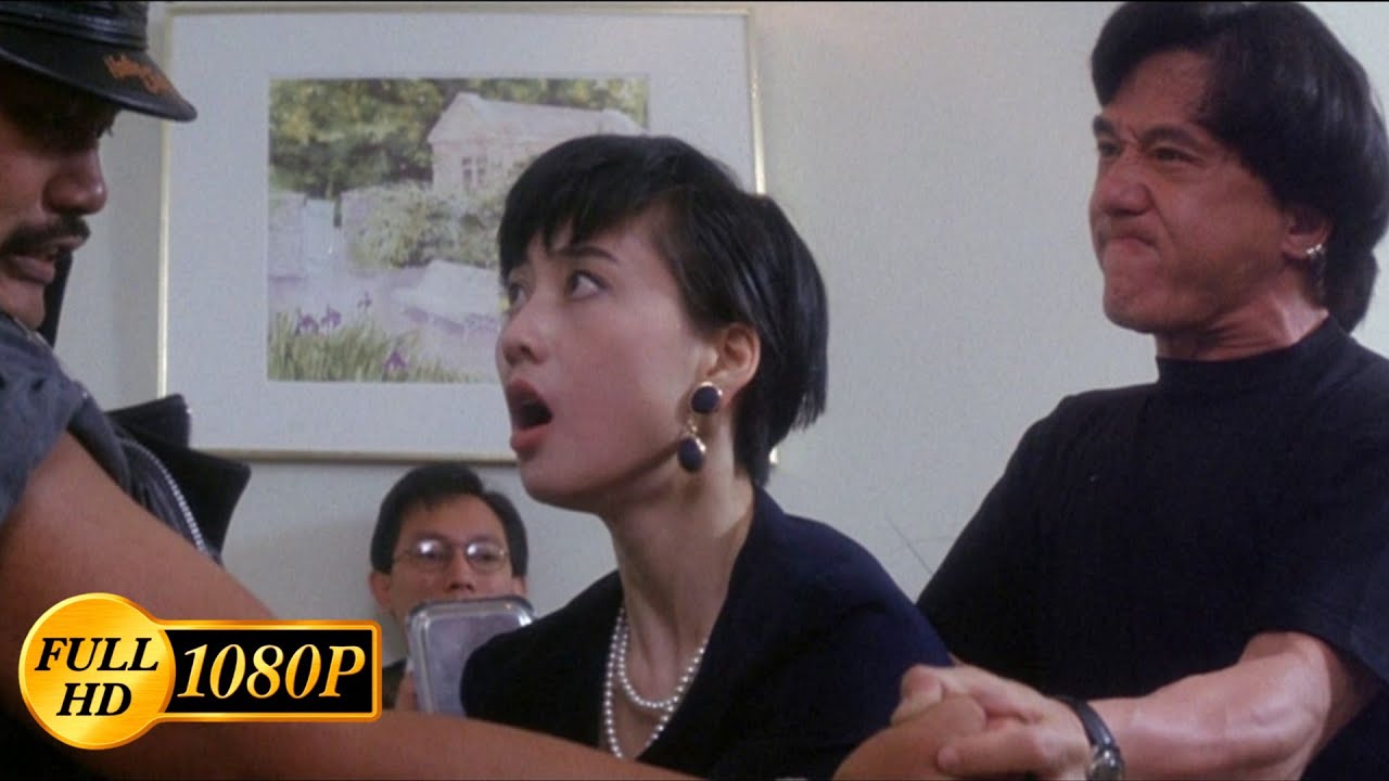 Jackie Chan beat up his future girlfriend's boyfriend / Twin Dragons (1992)