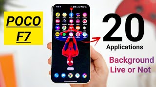 POCO F7 20 Applications Ram Management Test OMG Results 🚀🔥🔥🔥 #pocof7  screenshot 1