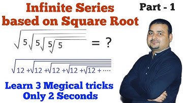 square root infinite series questions | Simplification trick in Hindi | number system | Arvind Sir