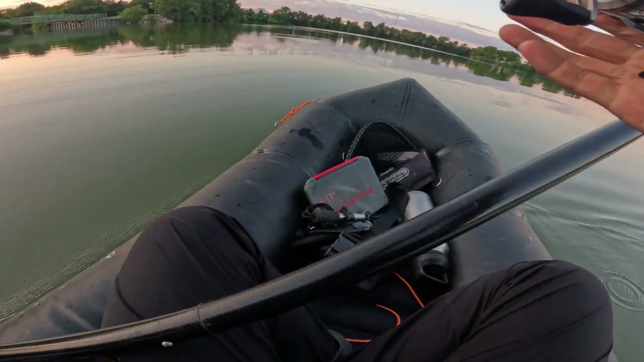 4K HDR Bass Fishing Live Streaming in USA Lake Kokopelli Packraft Rubber Boat Kayak Rafting Megabass
