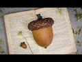 Large Decorative Acorn made of Polymer Clay