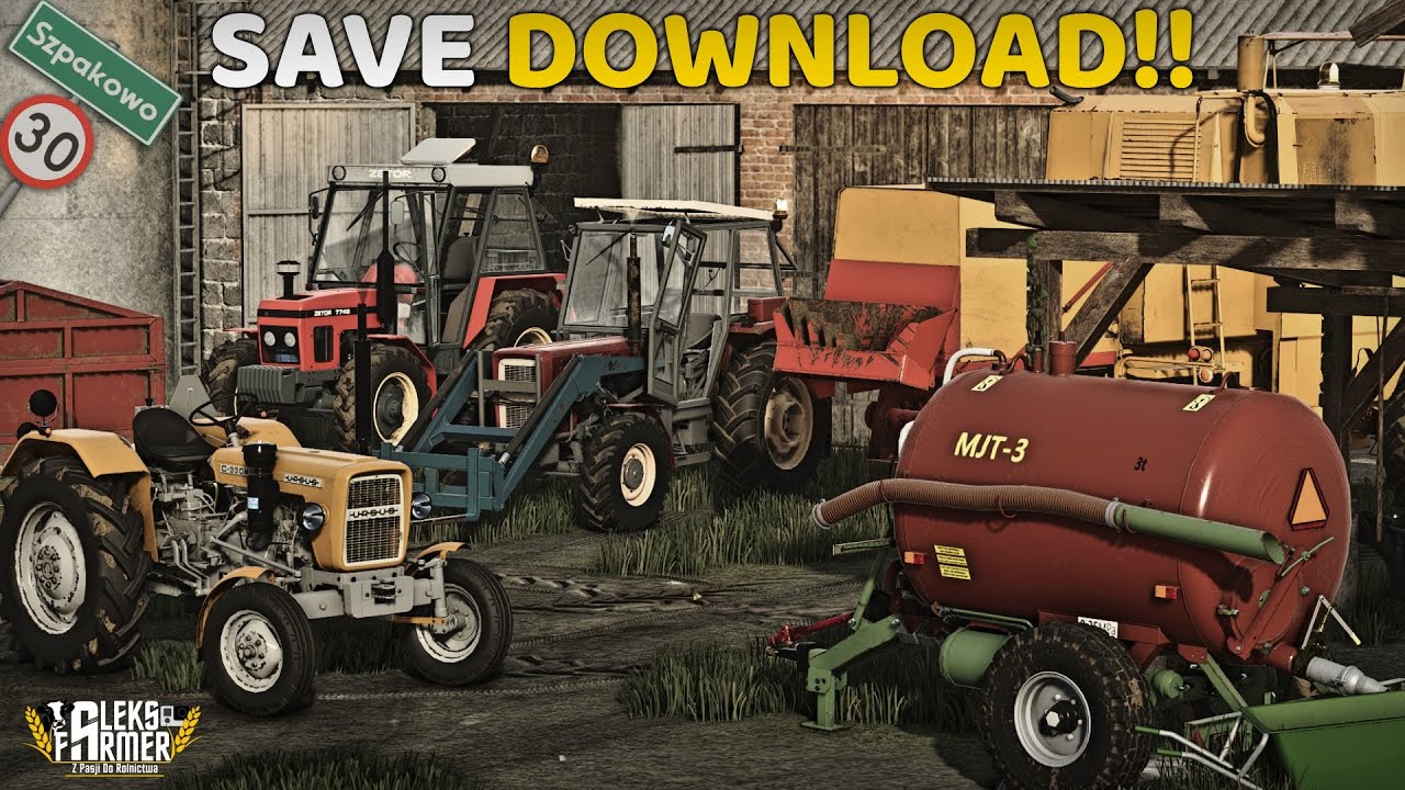 SAVE DOWNLOAD!!😱OPIS!!🤤Polskie Małe Gospodarstwo 🤔 MEGA KLIMAT 👨‍🌾 AF 💪FS25