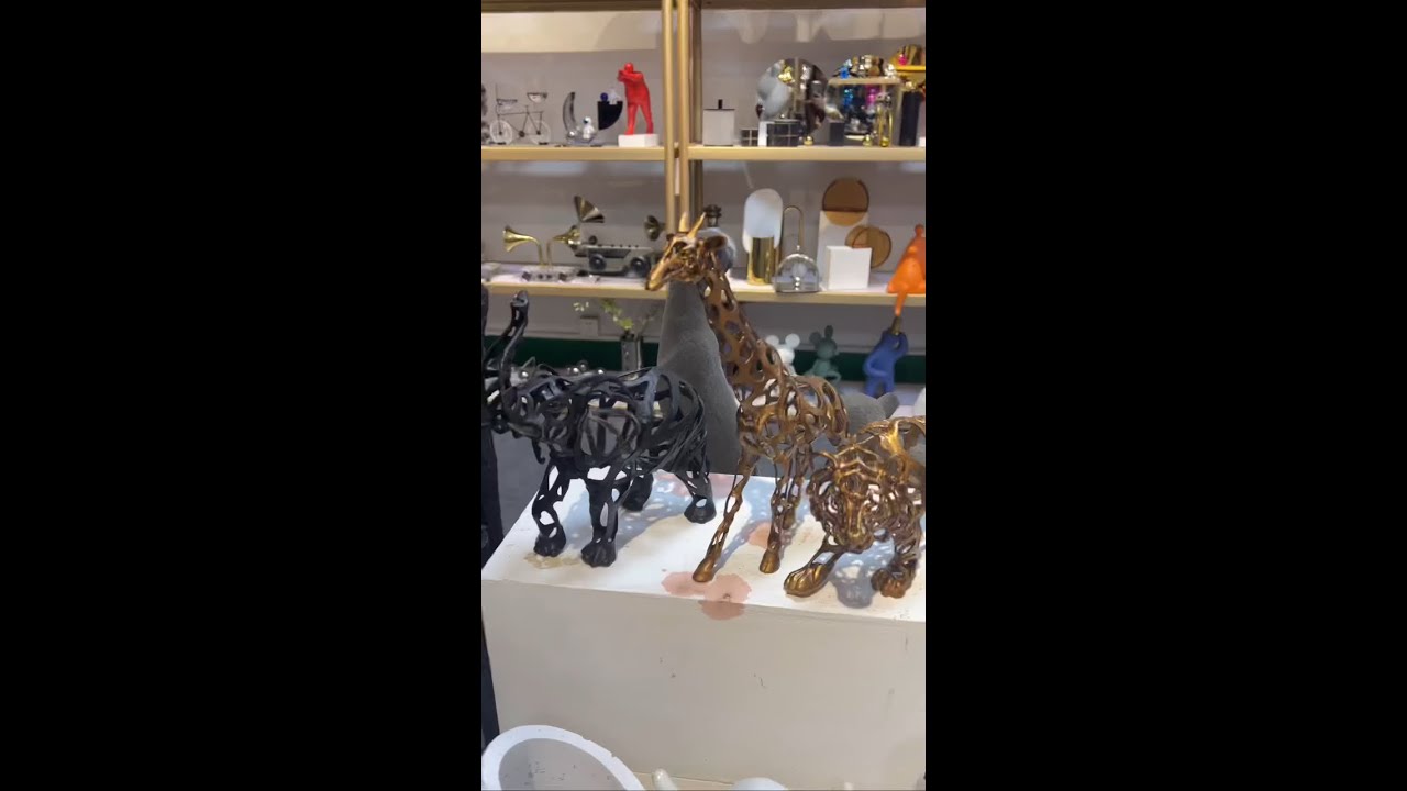 Modern art animal statue for livingroom decor