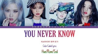 BLACKPINK (블랙 핑크) - You Never Know [Han/Rom/Ind] Color Coded Lyrics | Lirik Terjemahan Indonesia