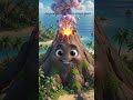 Volcano #facts #shortsfeed #knowledge #animation #science