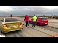 BMW M4 vs Vw Golf R drag racing 1/4 mile 🚦🚗  - 4K