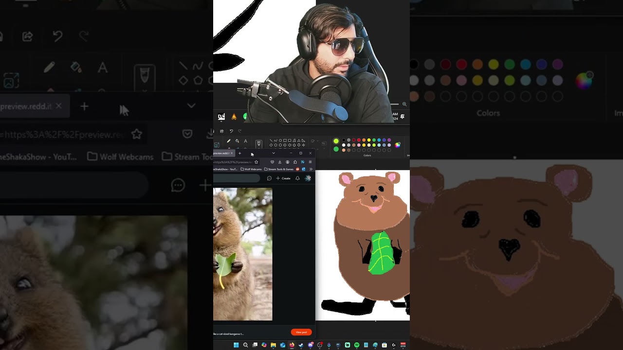 IT'S NOT A POTATO! #drawing #quokka #microsoftpaint #artist #visionary