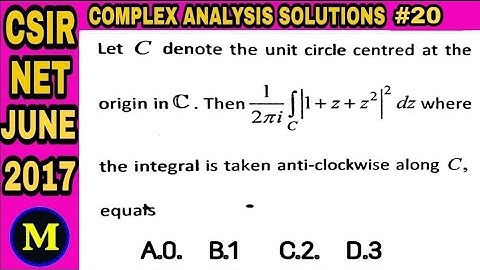 CSIR NET JUNE 2017 COMPLEX ANALYSIS SOLUTIONS🔥