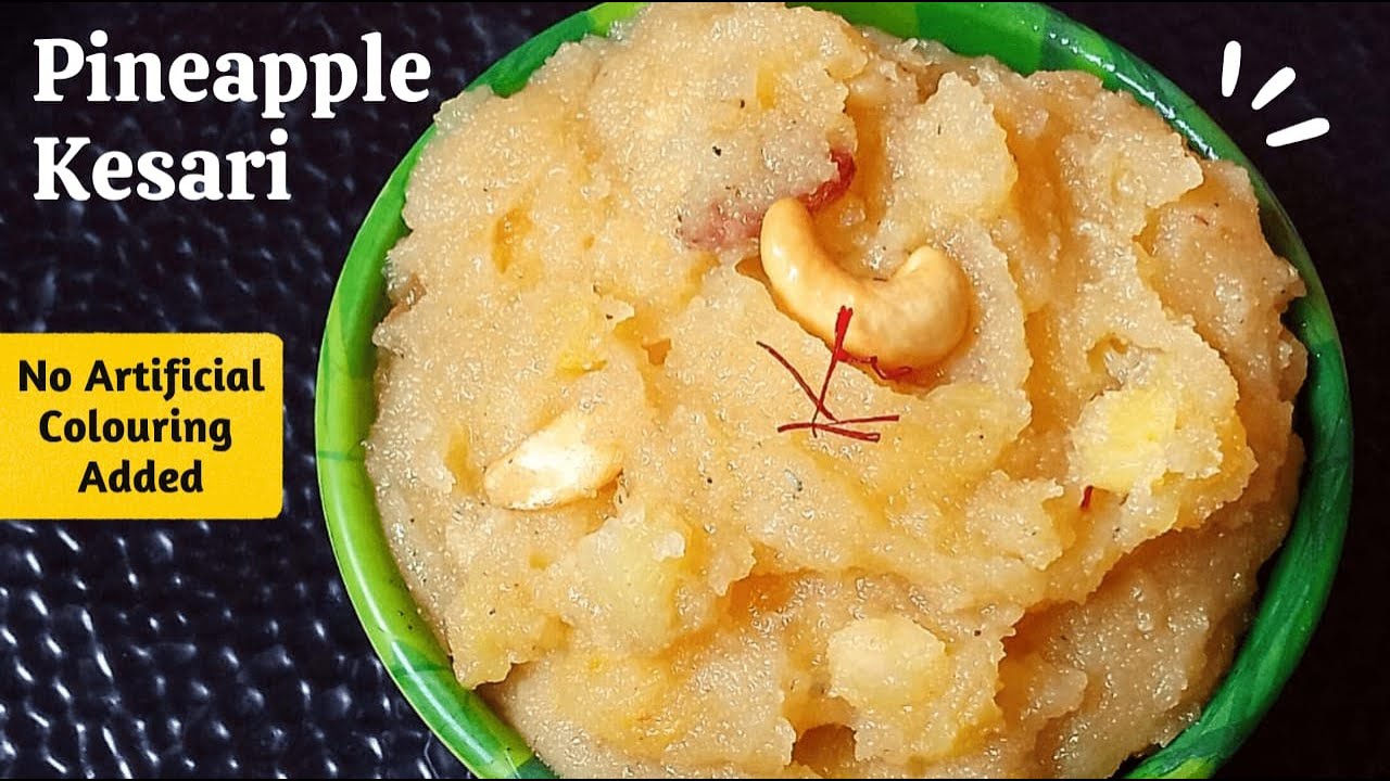 Pineapple Kesari Recipe How to make Pineapple Rava Kesari Easy Sweet