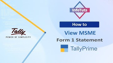 How to View MSME Form 1 Statement - Infotuts - I SYS