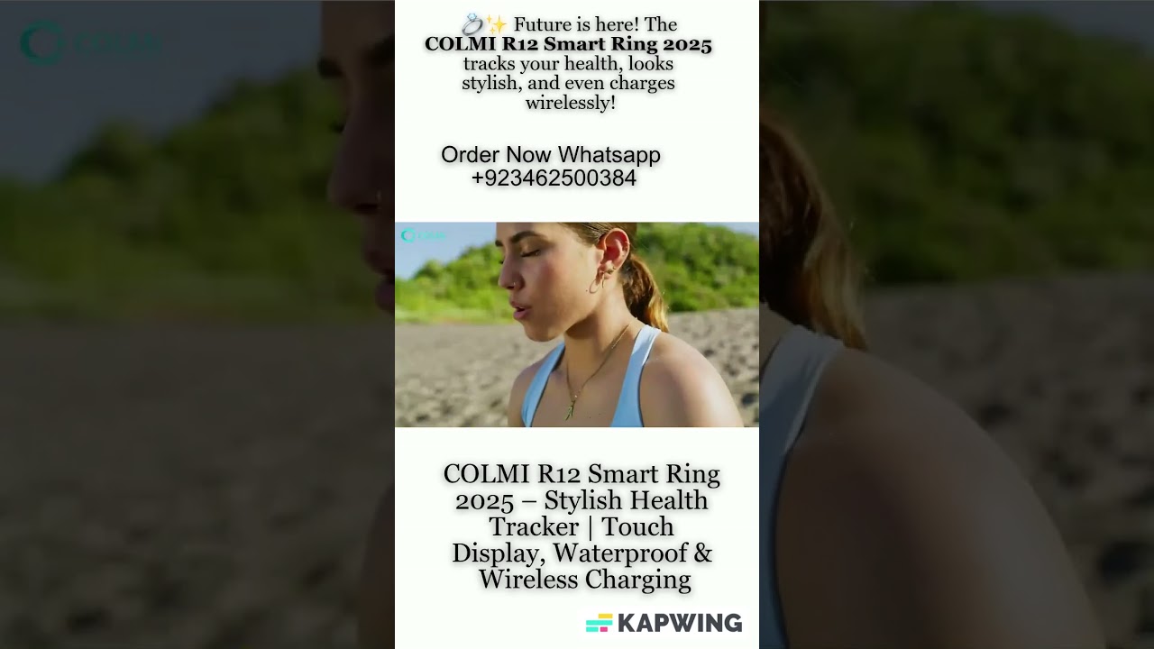 how to use COLMI R12 Smart Ring Stylish Health Tracker|Touch Display, Waterproof & Wireless Charging