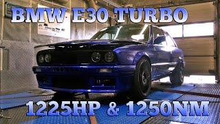 BMW E30 3,6L M5 Turbo engine 1225HP Dyno 2016