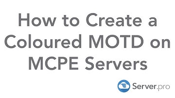 How to Create a Coloured MOTD - Minecraft Bedrock