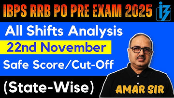 IBPS RRB PO Prelims 2025 | All Shifts Complete Analysis | Final State-wise Cut-Off + Safe Score 🔥