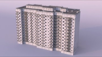 Procedural Destruction Ready Building Generator | Houdini & Karma