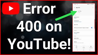 How To Fix YouTube Error 400: There Was A Problem With The Server